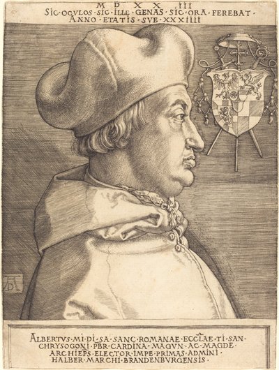 Cardinal Albrecht de Brandebourg ("Grand Cardinal") - Albrecht Dürer