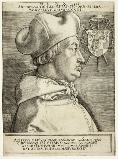 Cardinal Albrecht de Brandebourg (Le Grand Cardinal) - Albrecht Dürer