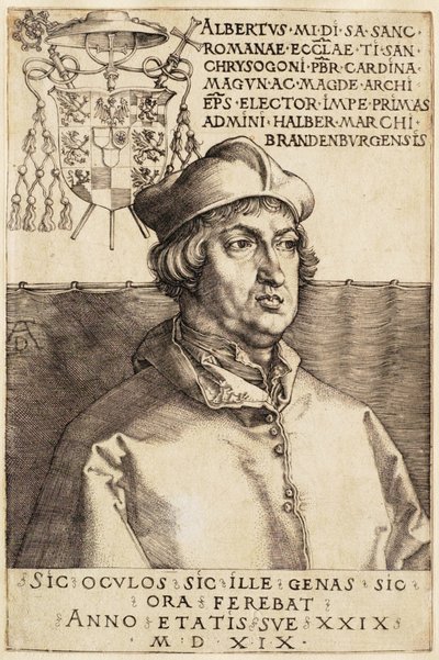 Le cardinal Albert de Brandebourg (Le petit cardinal) - Albrecht Dürer