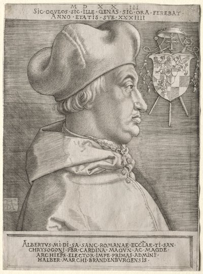 Cardinal Albrecht de Brandebourg - La Grande Plaque, 1523 - Albrecht Dürer
