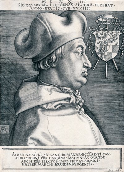 Cardinal Albrecht de Brandebourg Le Grand Cardinal, 1523 1906 - Albrecht Dürer