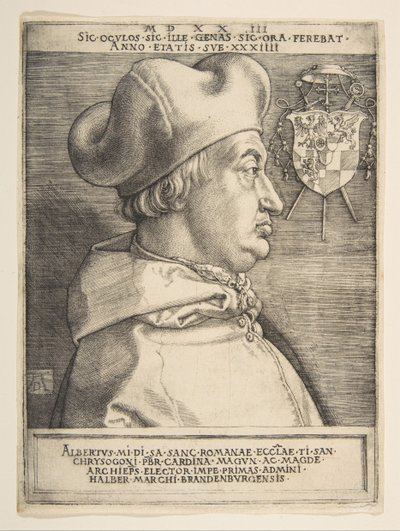 Cardinal Albrecht de Brandebourg - Albrecht Dürer