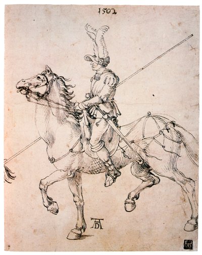 Cavalier avec lance, 1502 - Albrecht Dürer