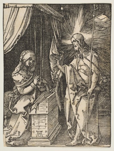 Le Christ apparaissant à sa mère, de La Petite Passion, vers 1510. - Albrecht Dürer