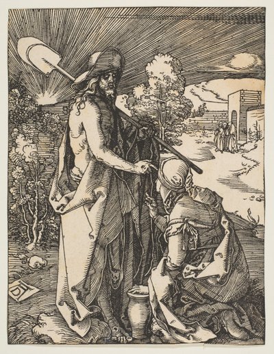 Le Christ apparaissant à Marie-Madeleine, de La Petite Passion - Albrecht Dürer