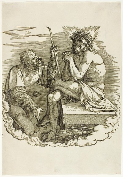 Christ, Homme de Douleurs, Moqué par un Soldat, frontispice de La Grande Passion - Albrecht Dürer