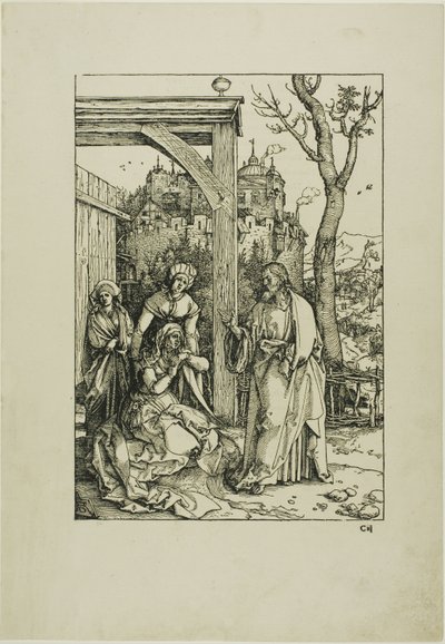 Christ prenant congé de sa mère, de La vie de la Vierge - Albrecht Dürer