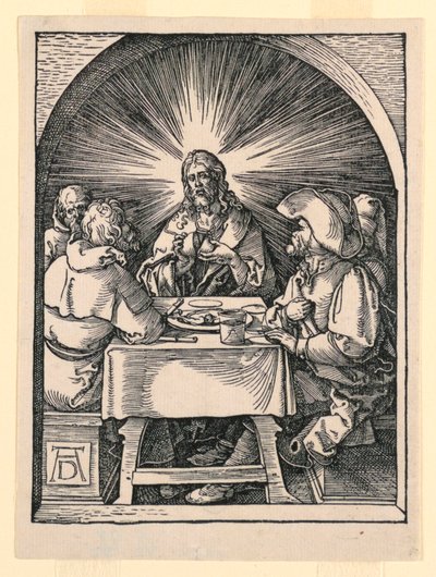 Le Christ à Emmaüs, de la série La Petite Passion - Albrecht Dürer