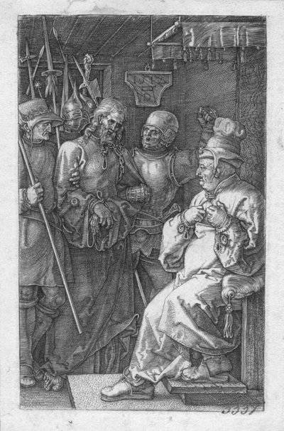 Le Christ devant Caïphe - Albrecht Dürer