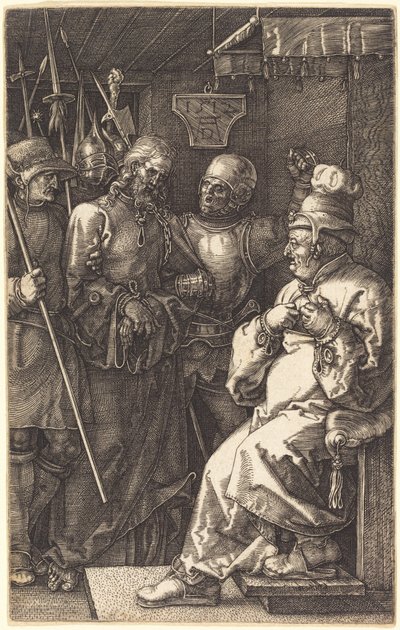 Le Christ devant Caïphe - Albrecht Dürer