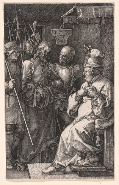 Le Christ devant Caïphe, extrait de La Passion gravée - Albrecht Dürer