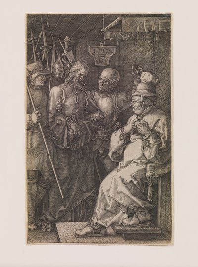 Christ devant Caïphe, de la série « La Passion gravée » - Albrecht Dürer