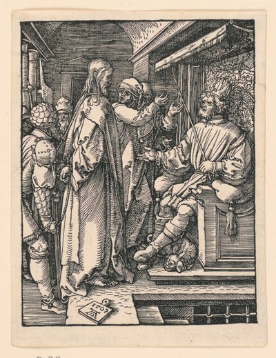 Christ devant Hérode, de la série La Petite Passion - Albrecht Dürer