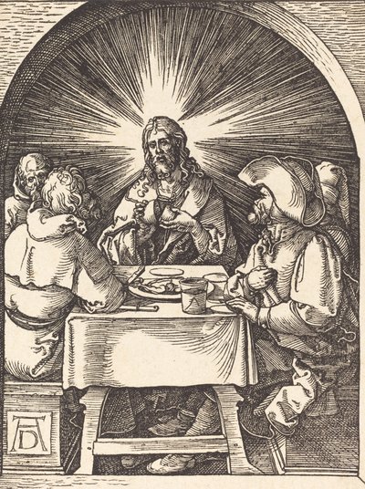 Le Christ à Emmaüs, probablement vers 1509-1510 - Albrecht Dürer