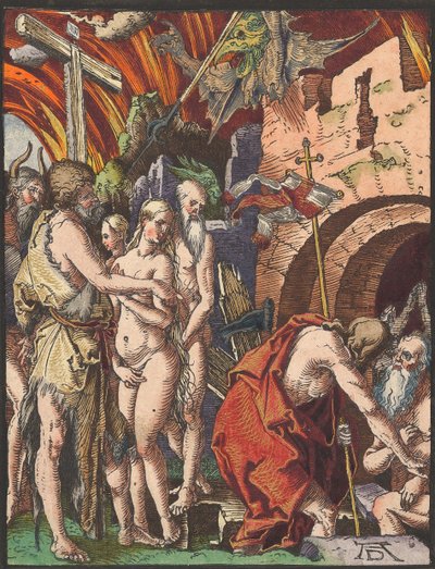 Le Christ aux Limbes, de la Petite Passion sur bois - Albrecht Dürer