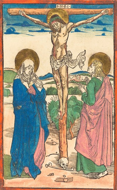 Christ en croix entre la Vierge et Saint Jean, 1493 - Albrecht Dürer