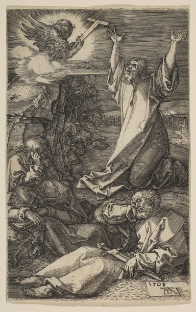 Christ au Mont des Oliviers, de La Passion - Albrecht Dürer
