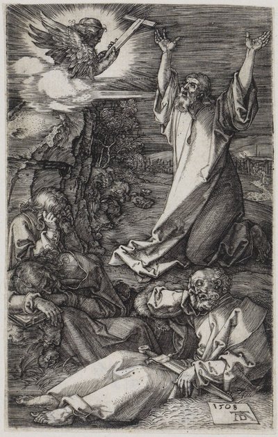 Le Christ au mont des Oliviers - Albrecht Dürer
