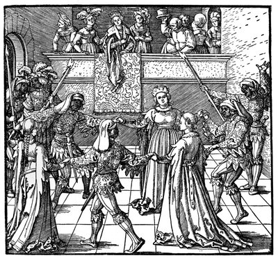 Danse à la lumière des torches, Augsbourg, 1516, 1936 - Albrecht Dürer