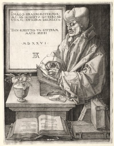 Érasme de Rotterdam, 1526 - Albrecht Dürer