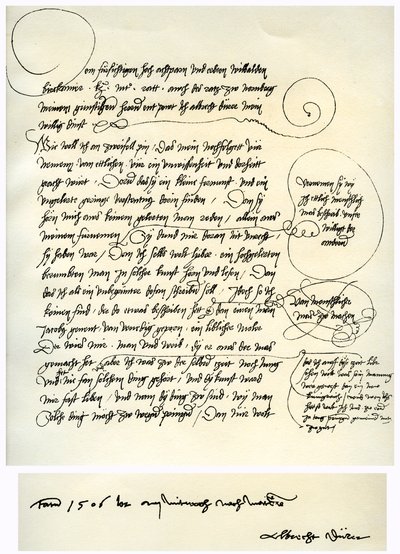 Brouillon de la dédicace d