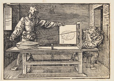 Dessinateur dessinant un luth - Albrecht Dürer