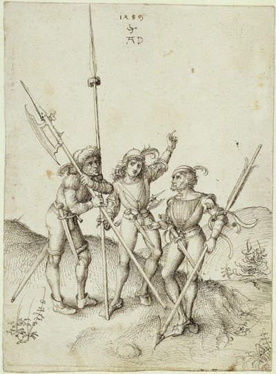 Trois lansquenets - Albrecht Dürer