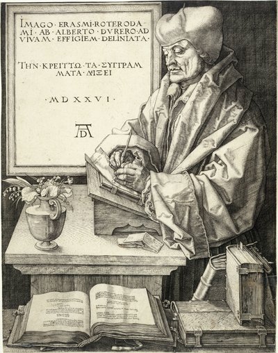Érasme de Rotterdam (Bartsch 107) - Albrecht Dürer