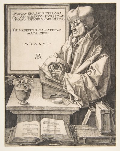 Érasme de Rotterdam, 1526 - Albrecht Dürer