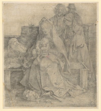 La Sainte Famille, groupe de six personnages - Albrecht Dürer
