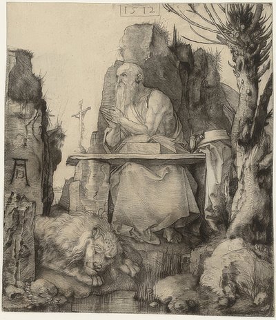 Saint Jérôme près du saule. 1512 - Albrecht Dürer