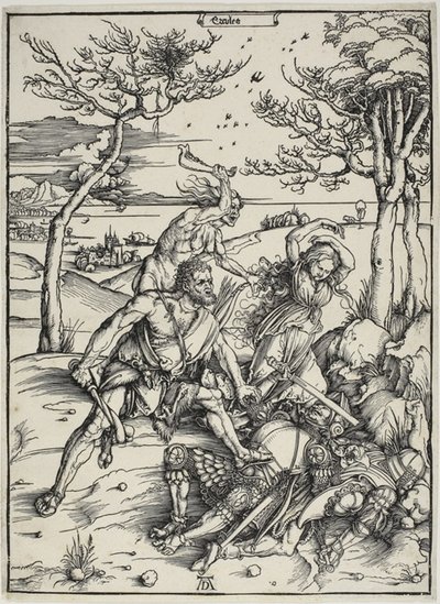Hercule conquérant les jumeaux Molionides - Albrecht Dürer