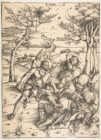 Hercule conquérant les jumeaux Molionides - Albrecht Dürer