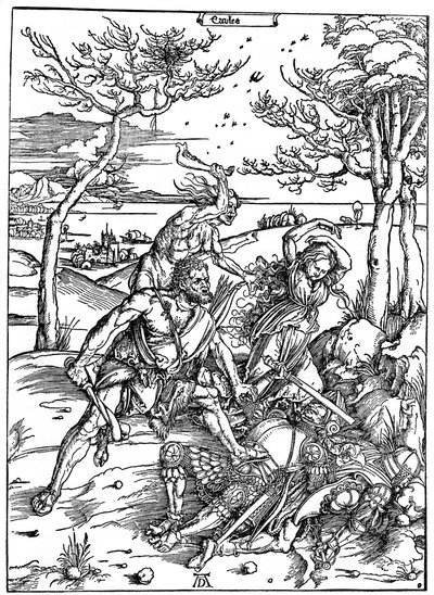 Hercule tuant les Molionides, vers 1496-1498 - Albrecht Dürer