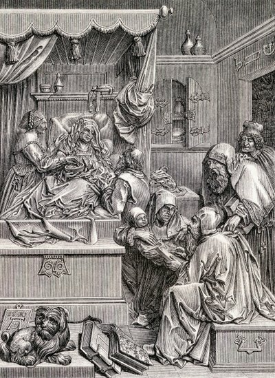 Haut-relief de la naissance de Saint Jean, 1855 - Albrecht Dürer