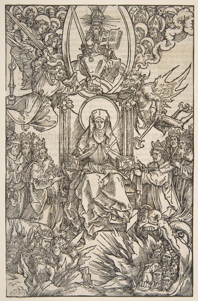 Illustration des Révélations de Sainte Brigitte, Koberger Nuremberg 1502 Texte allemand - Albrecht Dürer