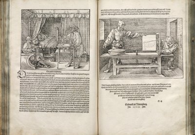Illustration des Quatre Livres sur la Proportion Humaine, 1528 - Albrecht Dürer
