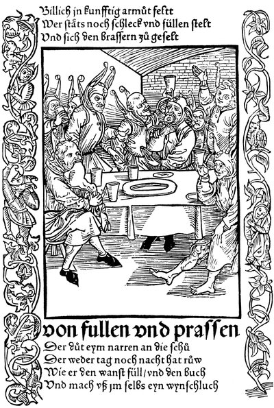 Illustration du livre La Nef des fous de Sebastian Brant, 1494 - Albrecht Dürer