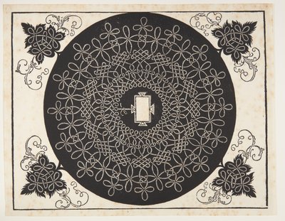 Motif de cordon entrelacé avec bouclier oblong - Albrecht Dürer