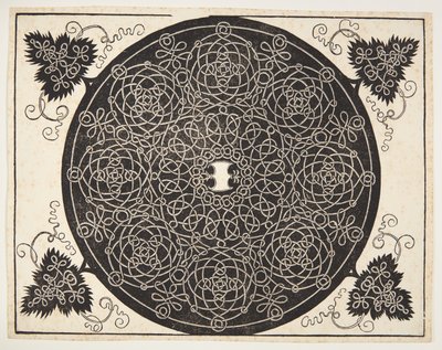 Motif de cordon entrelacé avec bouclier festonné - Albrecht Dürer