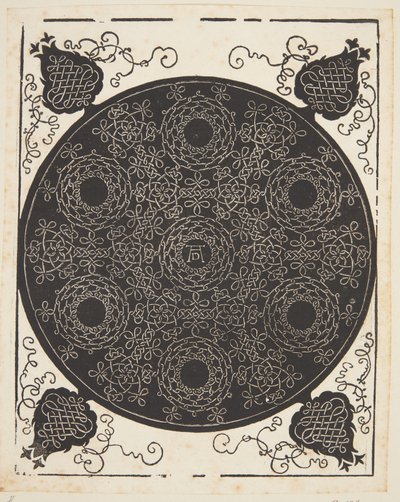 Motif de cordon entrelacé avec sept couronnes - Albrecht Dürer