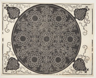 Motif de cordon entrelacé avec sept couronnes - Albrecht Dürer