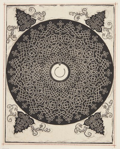 Motif de cordon entrelacé avec médaillon blanc - Albrecht Dürer