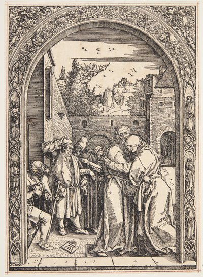 Joachim et Sainte Anne se rencontrent à la Porte Dorée - Albrecht Dürer