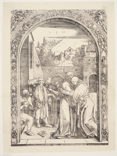 Joachim et Sainte Anne se rencontrent à la Porte Dorée - Albrecht Dürer