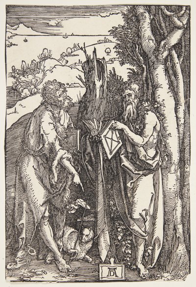 Saint Jean-Baptiste et Saint Onuphre dans le désert - Albrecht Dürer