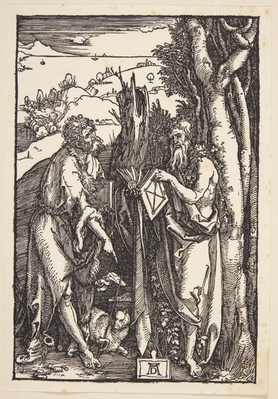 Jean-Baptiste et Saint Onuphre dans le désert - Albrecht Dürer