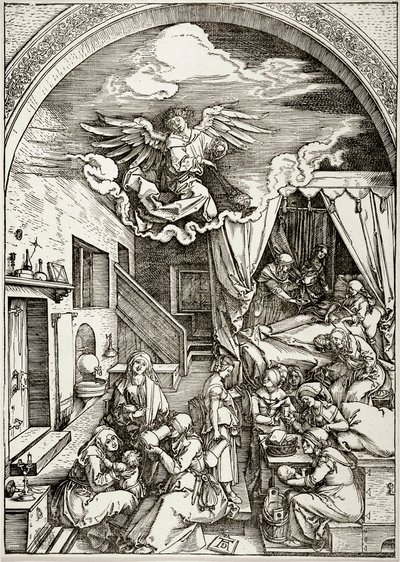 La Vie de la Vierge : La Naissance de la Vierge (Bartsch 80) - Albrecht Dürer