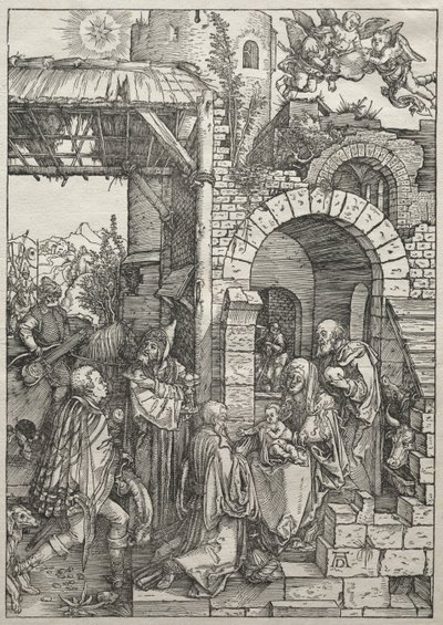 Vie de la Vierge: Adoration des Mages, 1504-1505 - Albrecht Dürer