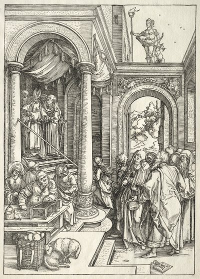Vie de la Vierge : Présentation de la jeune Vierge au Temple - Albrecht Dürer